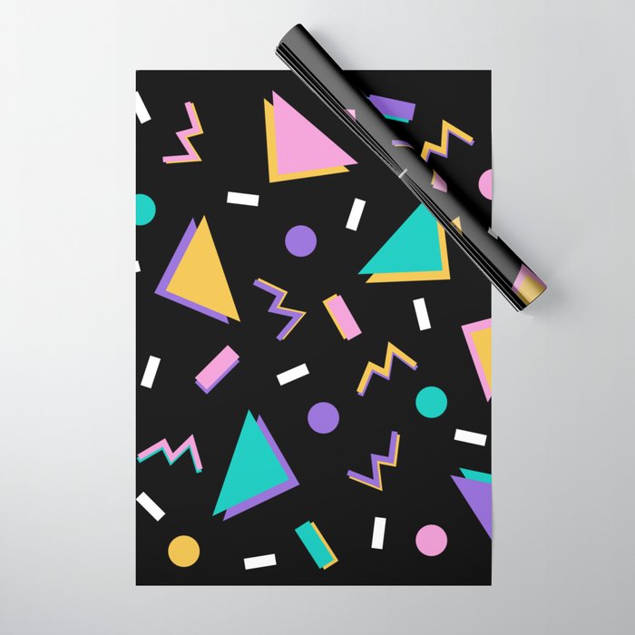 Memphis pattern 104 - 80s / 90s Retro Wrapping Paper Gallery Image 1