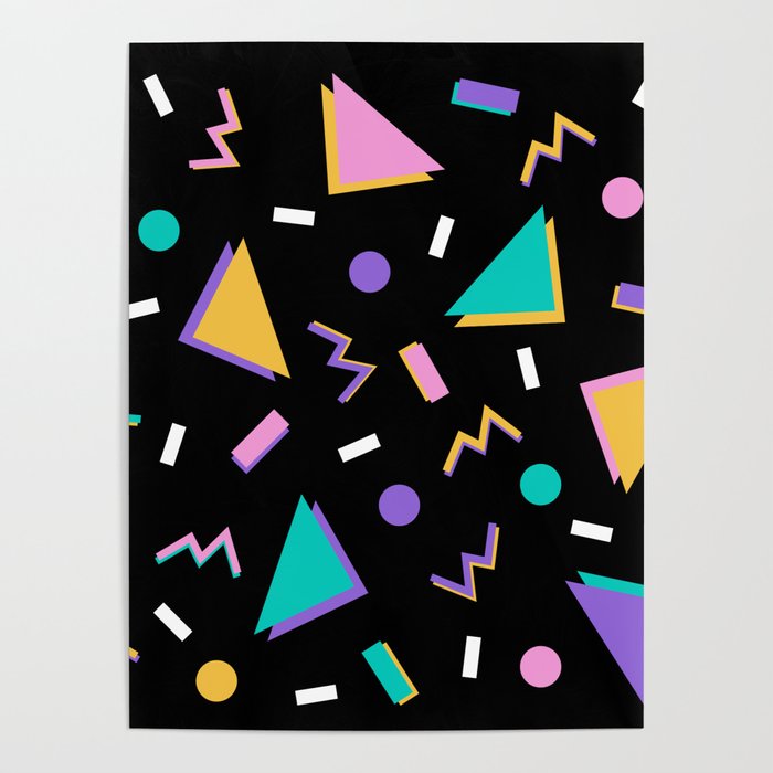 Memphis pattern 104 - 80s / 90s Retro Poster Gallery Image 1