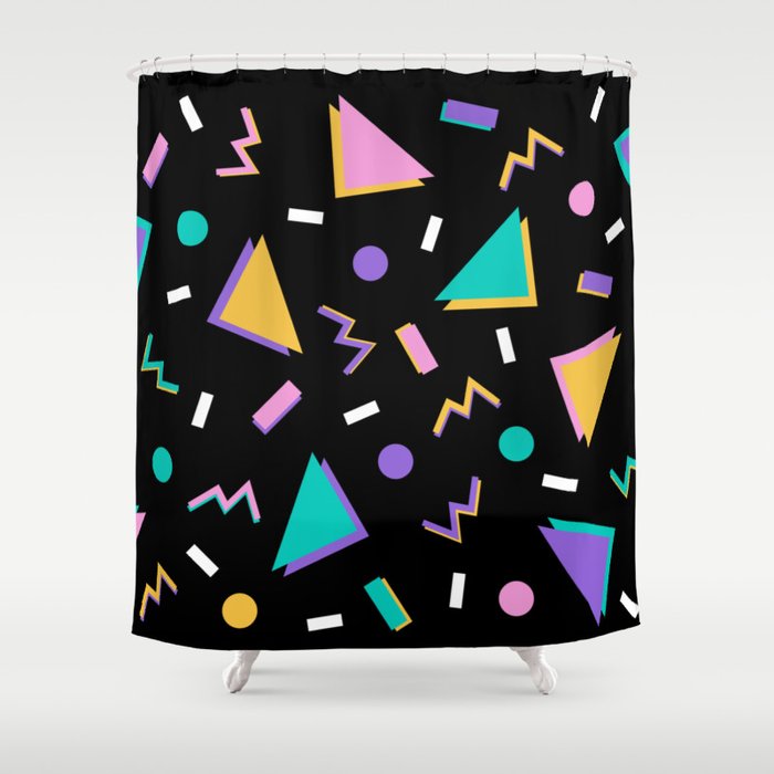 Memphis pattern 104 - 80s / 90s Retro Shower Curtain Gallery Image 1
