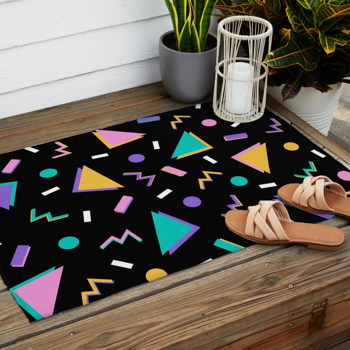 Memphis pattern 104 - 80s / 90s Retro Outdoor Rug Gallery Image 2