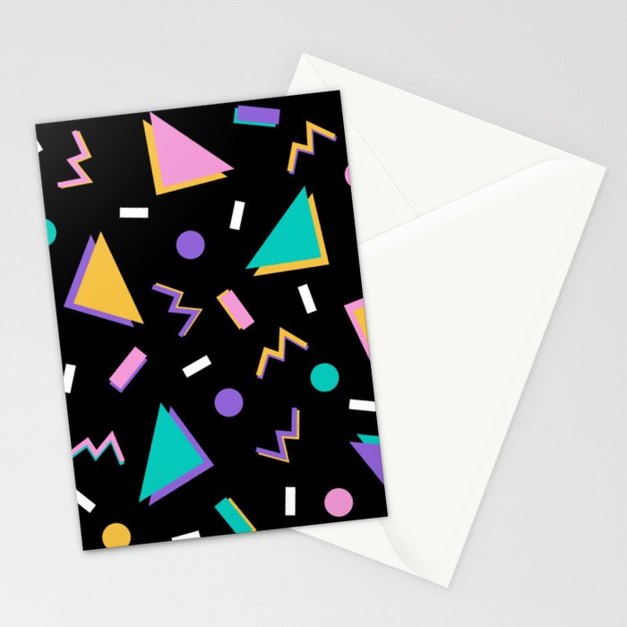 Memphis pattern 104 - 80s / 90s Retro Stationery Card Gallery Image 2