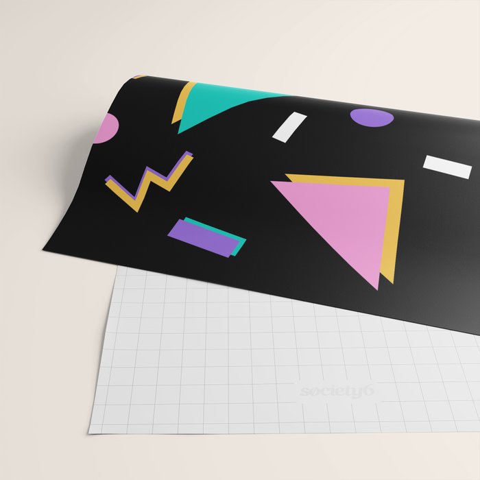 Memphis pattern 104 - 80s / 90s Retro Wrapping Paper Gallery Image 2