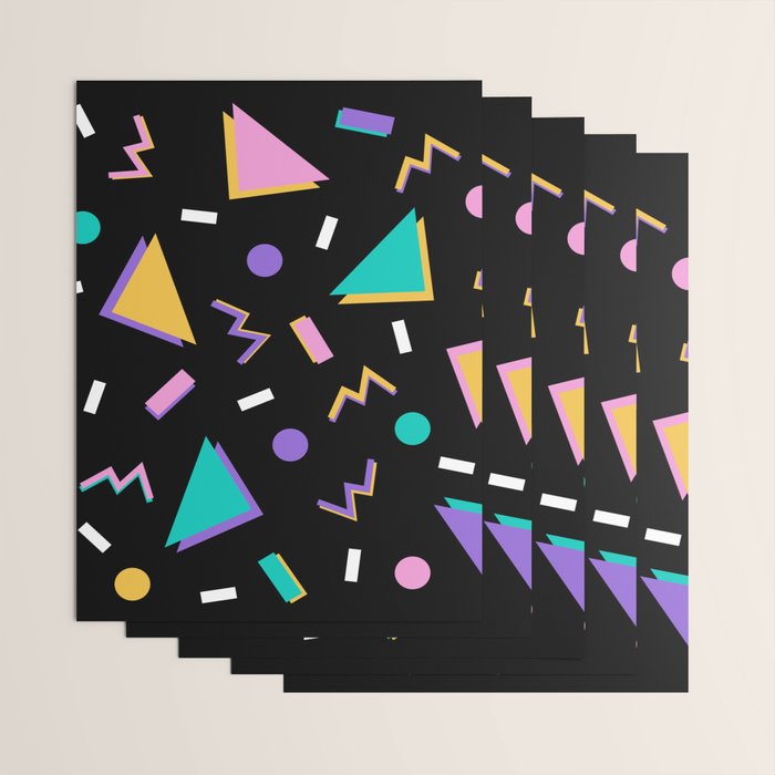 Memphis pattern 104 - 80s / 90s Retro Wrapping Paper Gallery Image 3