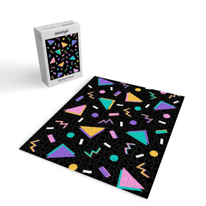 Memphis pattern 104 - 80s / 90s Retro Jigsaw Puzzle Gallery Image 2