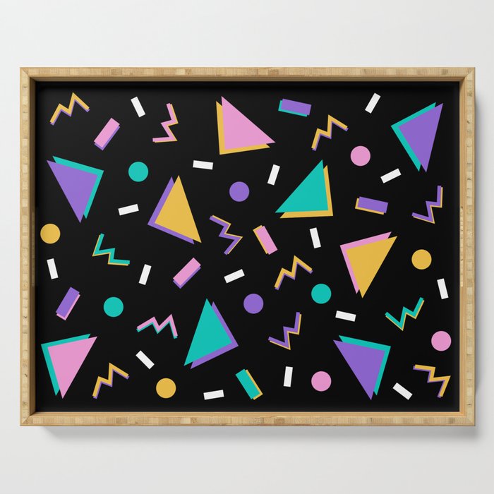 Memphis pattern 104 - 80s / 90s Retro Serving Tray Gallery Image 1