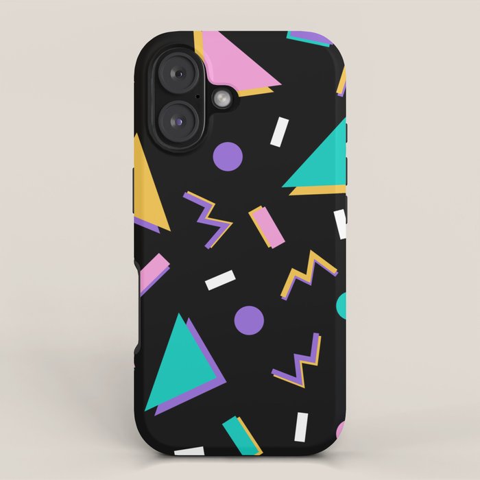 Memphis pattern 104 - 80s / 90s Retro iPhone Case Gallery Image 1