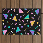 Memphis pattern 104 - 80s / 90s Retro Outdoor Rug Gallery Image 1