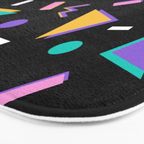 Memphis pattern 104 - 80s / 90s Retro Bath Mat Gallery Image 3