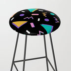 Memphis pattern 104 - 80s / 90s Retro Stool Gallery Image 2