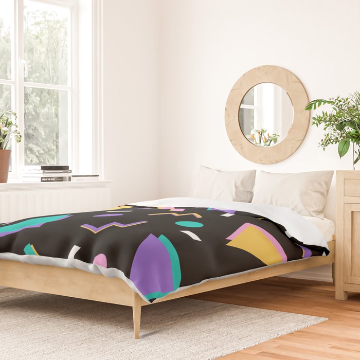 Memphis pattern 104 - 80s / 90s Retro Duvet Cover Gallery Image 2