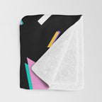 Memphis pattern 104 - 80s / 90s Retro Throw Blanket Gallery Image 3