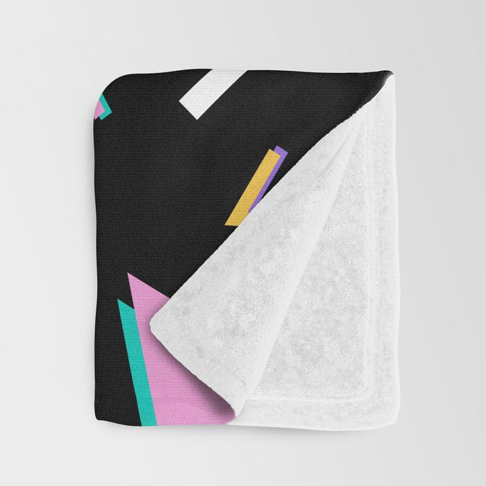 Memphis pattern 104 - 80s / 90s Retro Throw Blanket Gallery Image 3