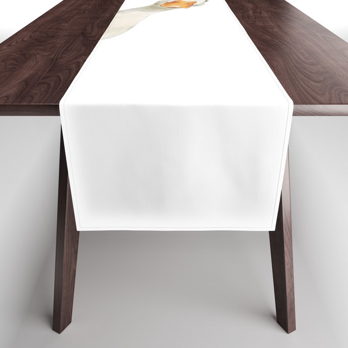 Sneaky White Duck Table Runner