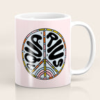 Aquarius Peace Sign Coffee Mug Gallery Image 1
