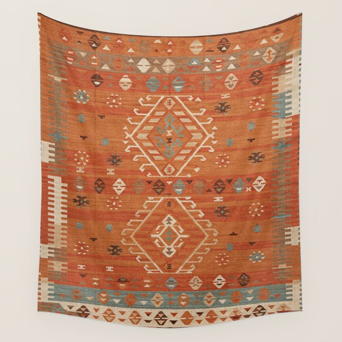 Heritage Traditional Moroccann Rug Design Wall Tapestry Gallery Image 4