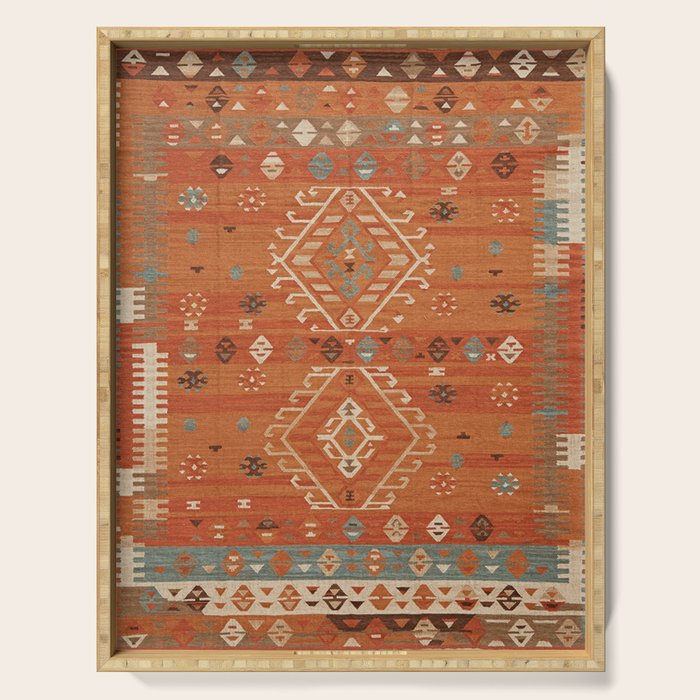 Heritage Traditional Moroccann Rug Design Serving Tray Gallery Image 1