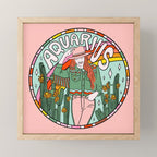 Aquarius Cowgirl Mini Art Print Gallery Image 1