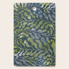 Endless Dark Leaf Illustration 1.2 Celestial Blue-Green Cutting Board Gallery Image 1