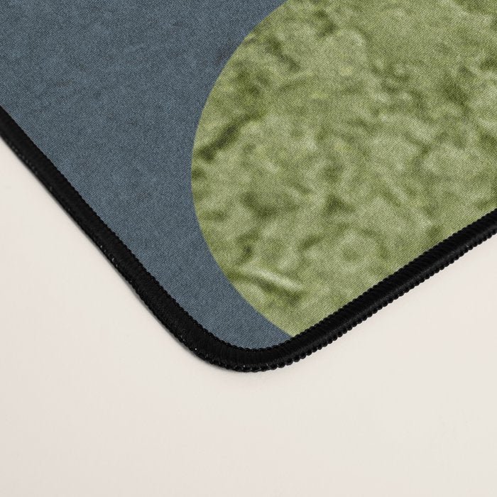 Endless Dark Leaf Illustration 1.2 Celestial Blue-Green Desk Mat Gallery Image 4