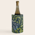 Endless Dark Leaf Illustration 1.2 Celestial Blue-Green Wine Chiller Gallery Image 3