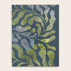 Endless Dark Leaf Illustration 1.2 Celestial Blue-Green Notebook Gallery Image 4