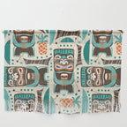 Tiki Hut Cream Aqua Wall Hanging Gallery Image 1