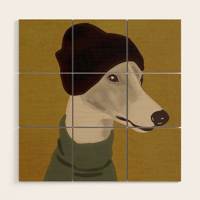 Dog Portrait 4 Wood Wall Art Gallery Image 1