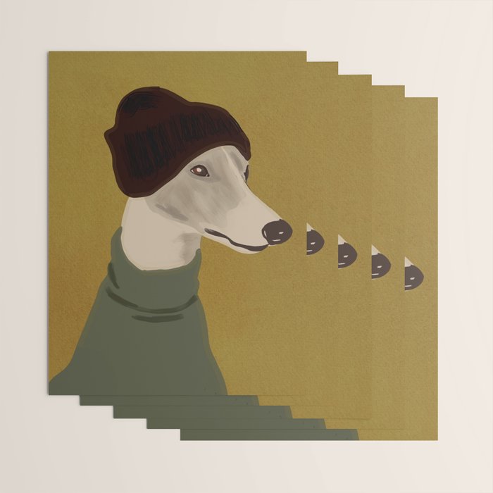 Dog Portrait 4 Wrapping Paper Gallery Image 3