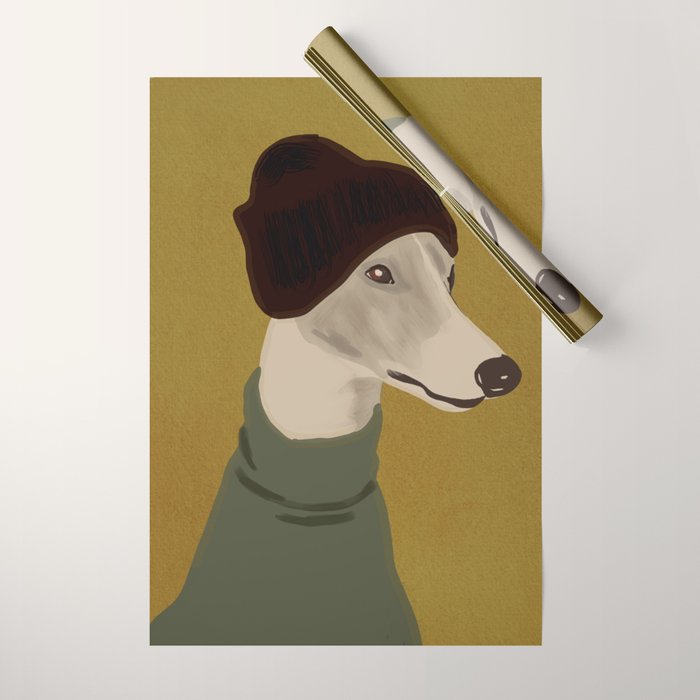 Dog Portrait 4 Wrapping Paper Gallery Image 1