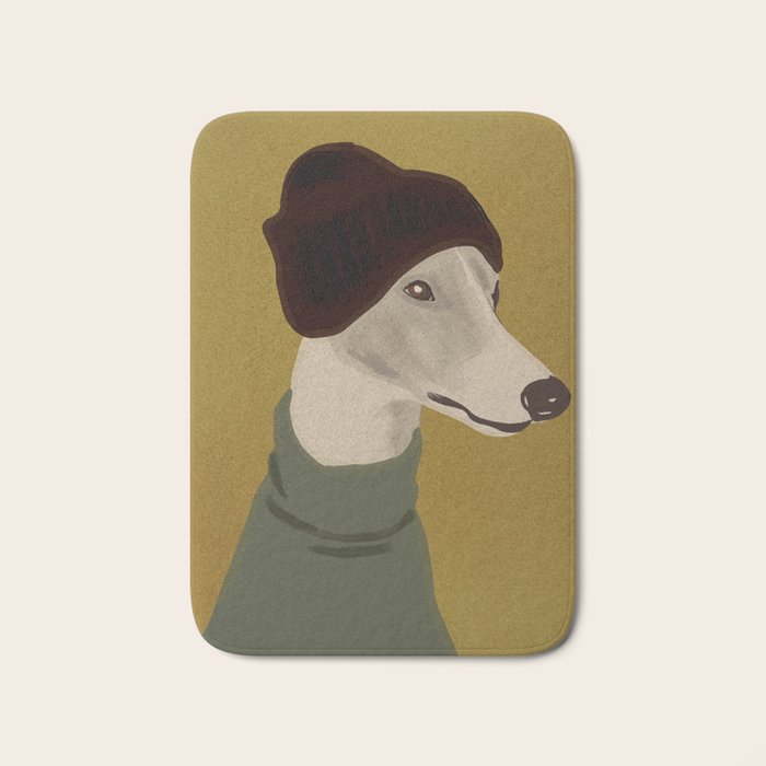 Dog Portrait 4 Bath Mat Gallery Image 1
