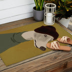 Dog Portrait 4 Outdoor Rug Gallery Image 2