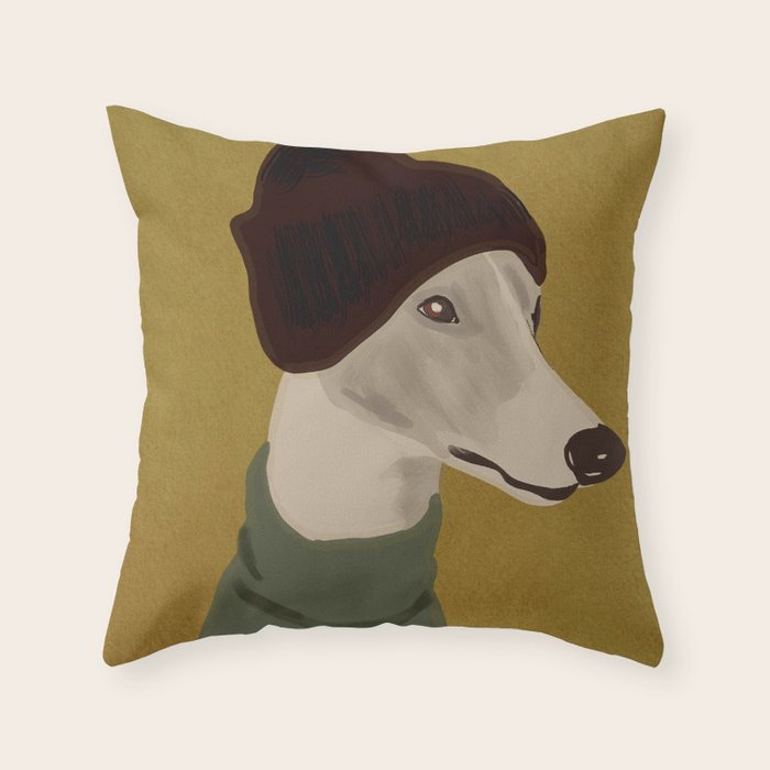 Dog Portrait 4 Throw Pillow Gallery Image 6