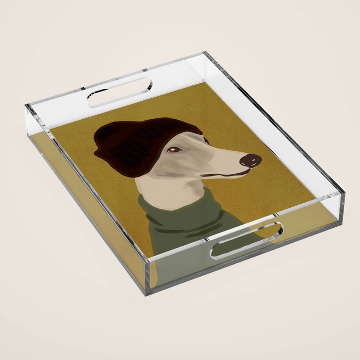 Dog Portrait 4 Acrylic Tray Gallery Image 1