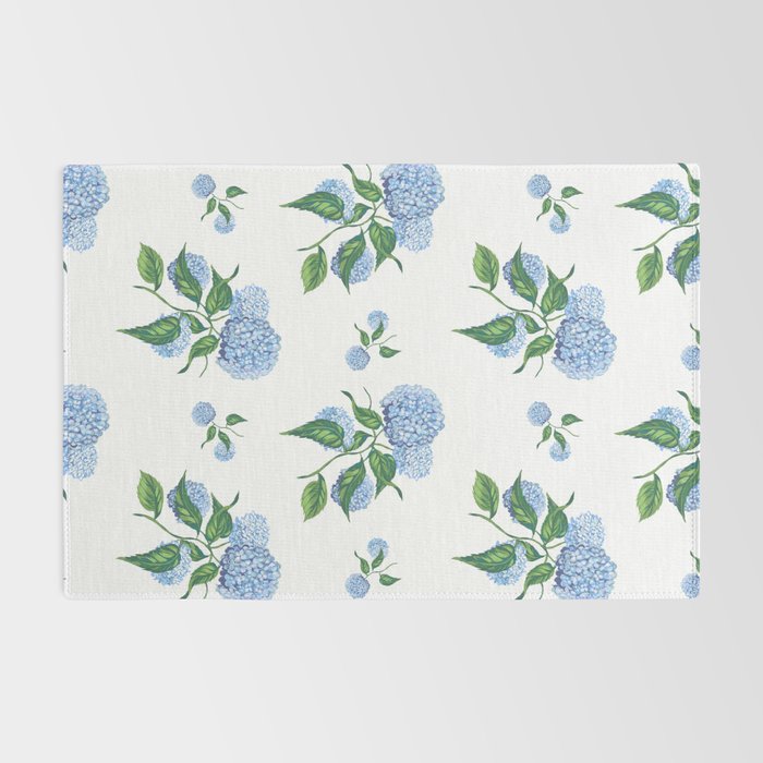 Hydrangeas blue and white - Jumbo Rug Gallery Image 2