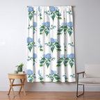 Hydrangeas blue and white - Jumbo Window Curtain Gallery Image 5