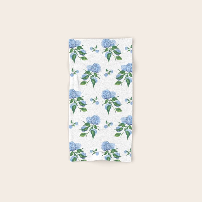 Hydrangeas blue and white - Jumbo Bath Towel Gallery Image 1