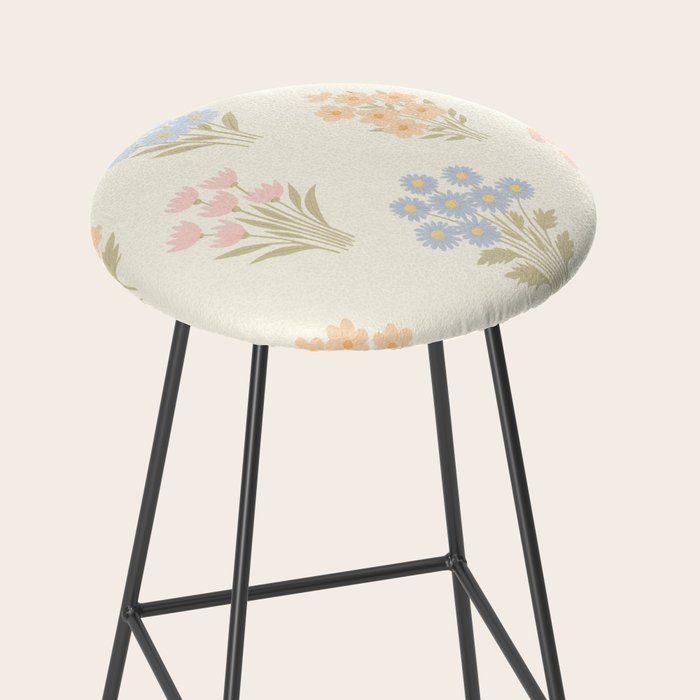 Pastel Wildflower Bouquets Stool Gallery Image 2