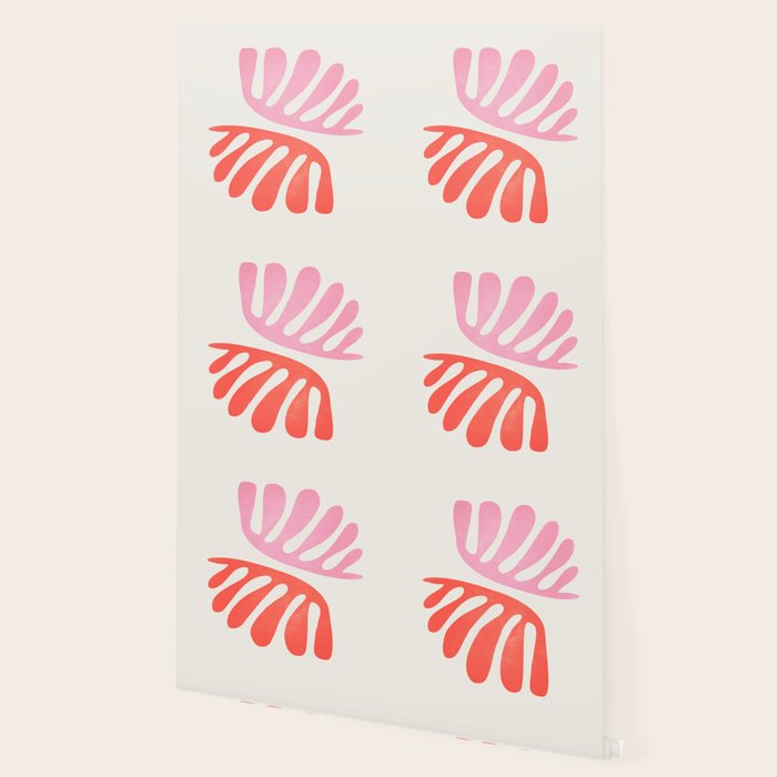 Peach & Orange: Wild Leaf | Matisse Foliage Paper Cutouts 03 Wallpaper Gallery Image 2
