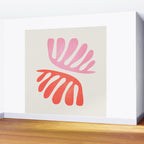 Peach & Orange: Wild Leaf | Matisse Foliage Paper Cutouts 03 Wall Mural Gallery Image 2