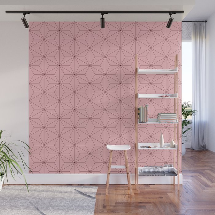 Nezuko Pattern Wall Mural Gallery Image 1