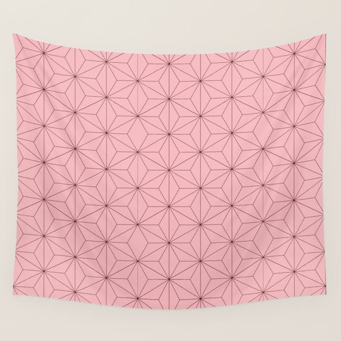 Nezuko Pattern Wall Tapestry Gallery Image 1