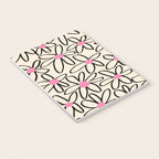 Joyful Flower Lines - b/w pink Notebook Gallery Image 3