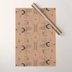 Last Stop - Tan & Black Wrapping Paper Gallery Image 1