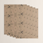 Last Stop - Tan & Black Wrapping Paper Gallery Image 3
