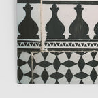 Graphic tile pattern | Moroccan Arabic tiles in earth tones. | Pastel film marrakech photography Poster Gallery Image 3