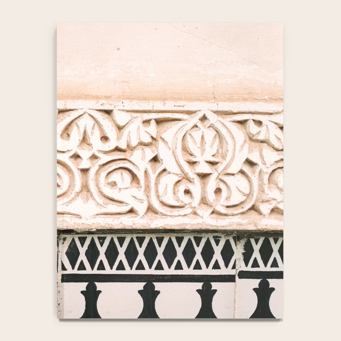 Graphic tile pattern | Moroccan Arabic tiles in earth tones. | Pastel film marrakech photography Notebook Gallery Image 4