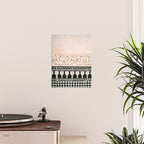 Graphic tile pattern | Moroccan Arabic tiles in earth tones. | Pastel film marrakech photography Poster Gallery Image 2