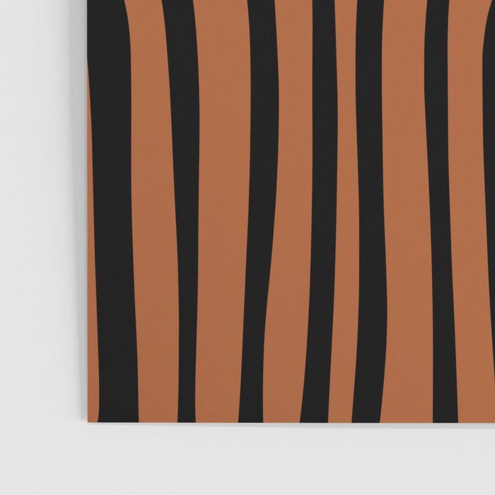 Midcentury Modern Rust and Black Confaab Abstract Pattern Poster Gallery Image 3