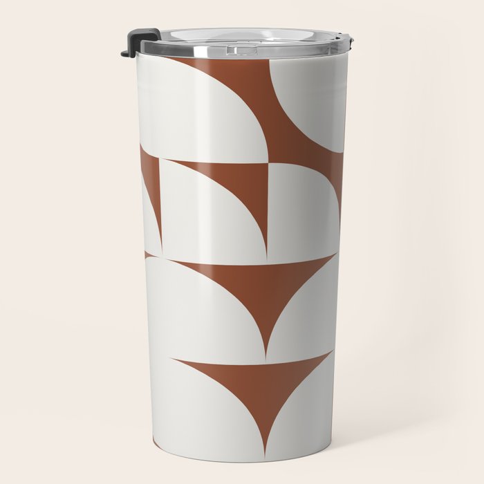 sweet dreams geometry abstract brown Travel Mug Gallery Image 3