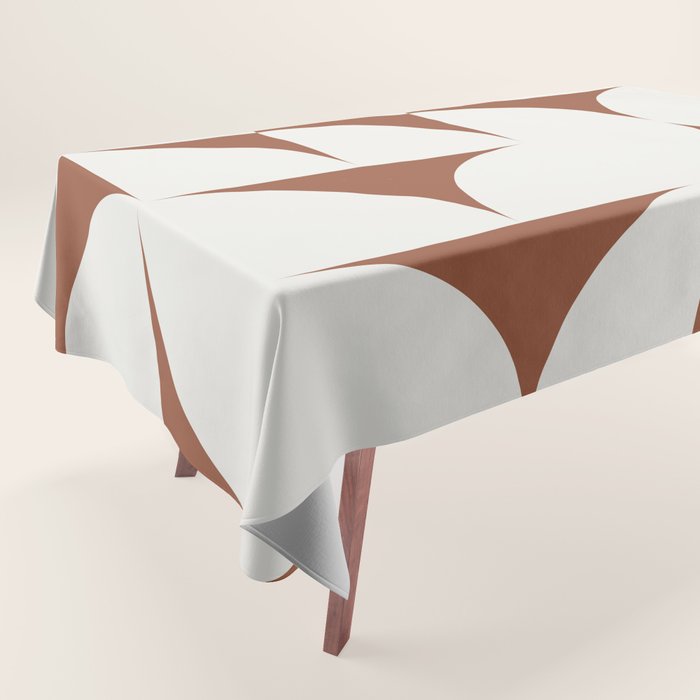 sweet dreams geometry abstract brown Tablecloth Gallery Image 1